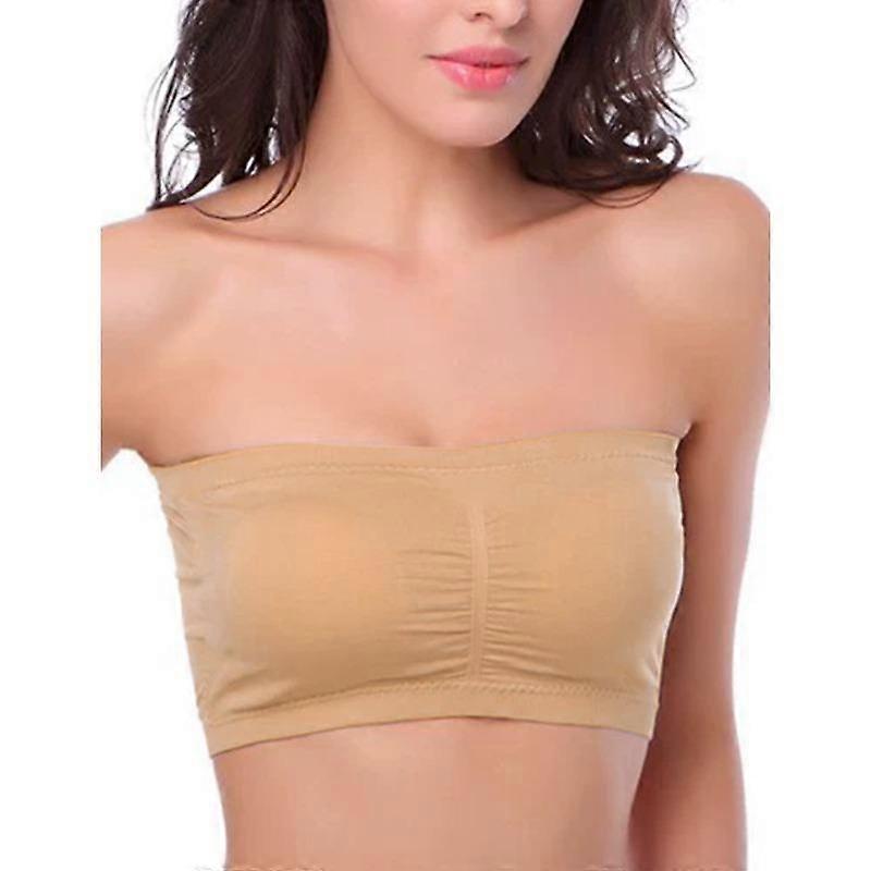 Women Solid Color Casual Strapless Bra