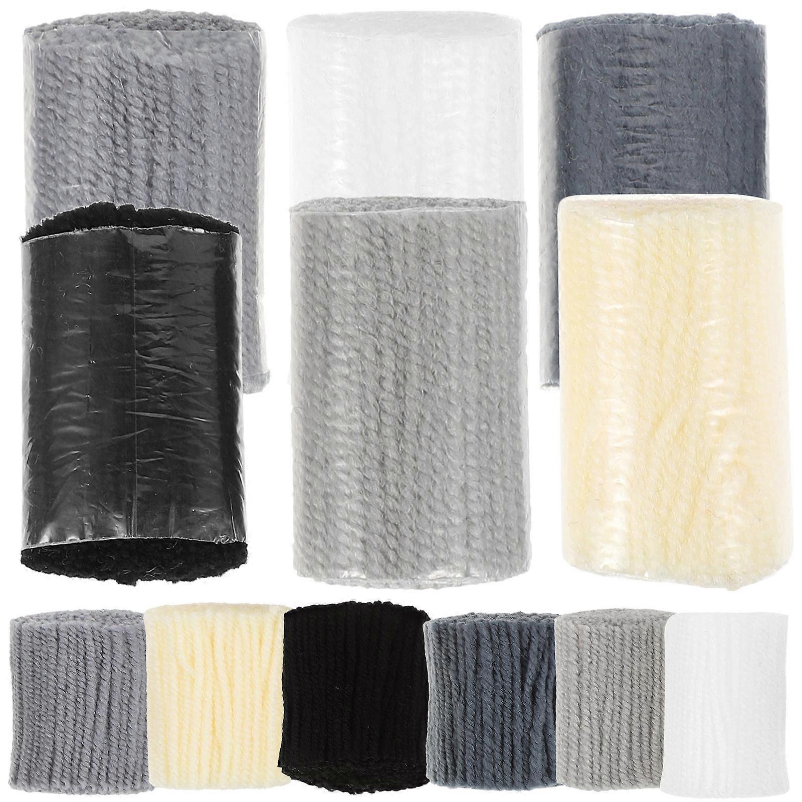 12pcs Latch Hook Yarn Kit Pre Cut Decorative Yarn for DIY Rug Making, Soft and Skin Friendly, Suitable for Beginners and Experienced for Pillows and