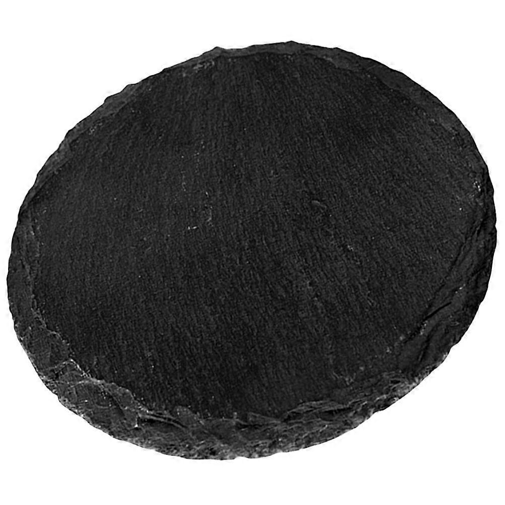 Steak Dish Natural Serving Plate Round Dessert Snacks Storage Plate
