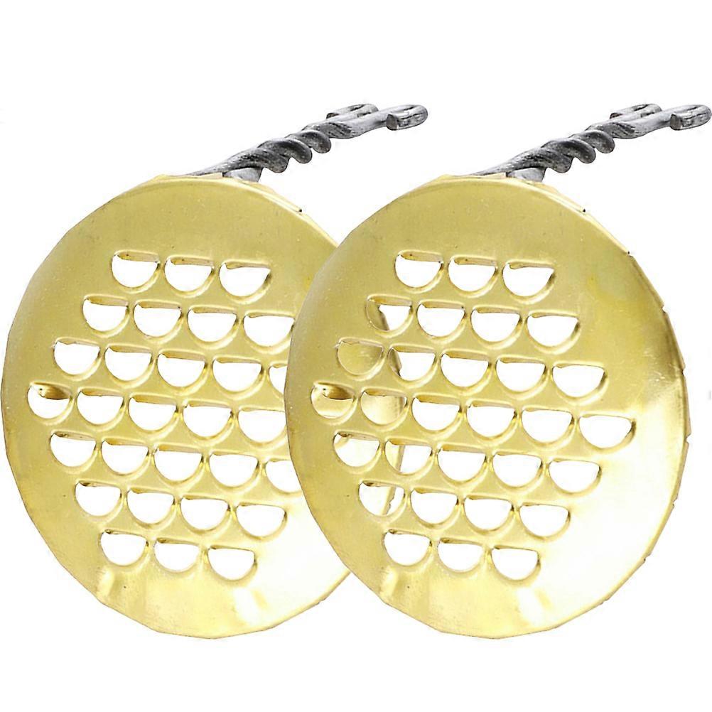 Copper Food Tool for Baking Use Golden Color Comfortable to Use 2Pcs