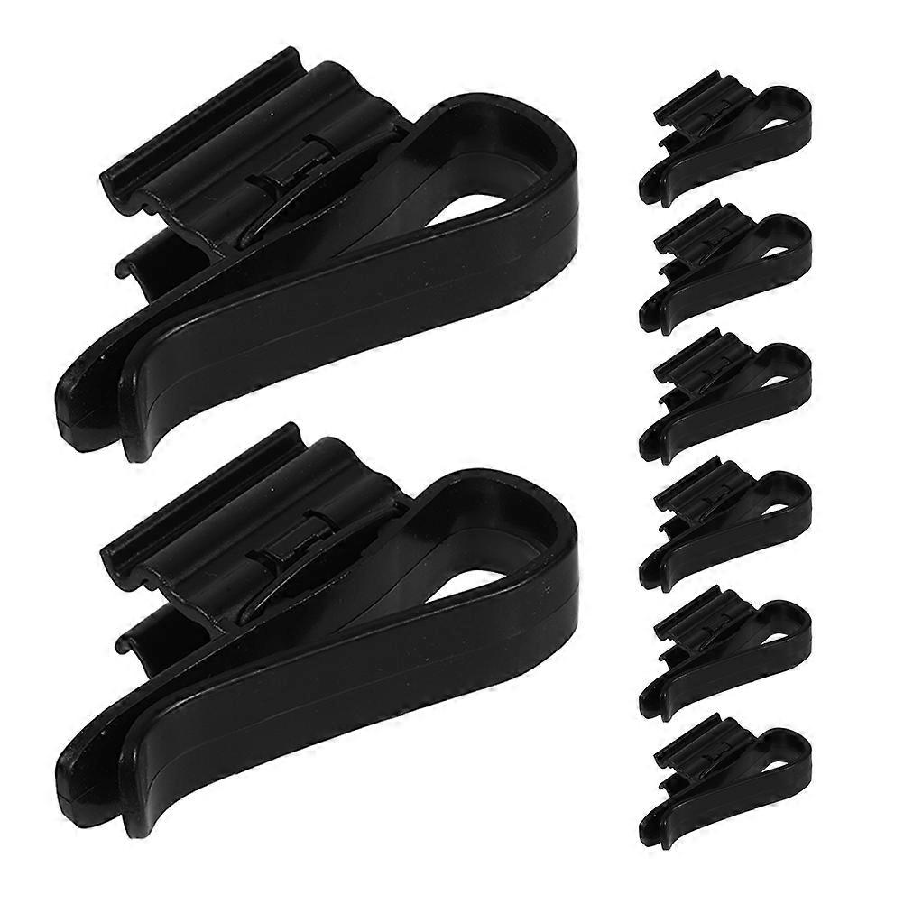 Black Plastic Clamps for Fish Tank Aquarium Water Hose Fixing Tube Clips Efficient and Easy to Use 8pcs