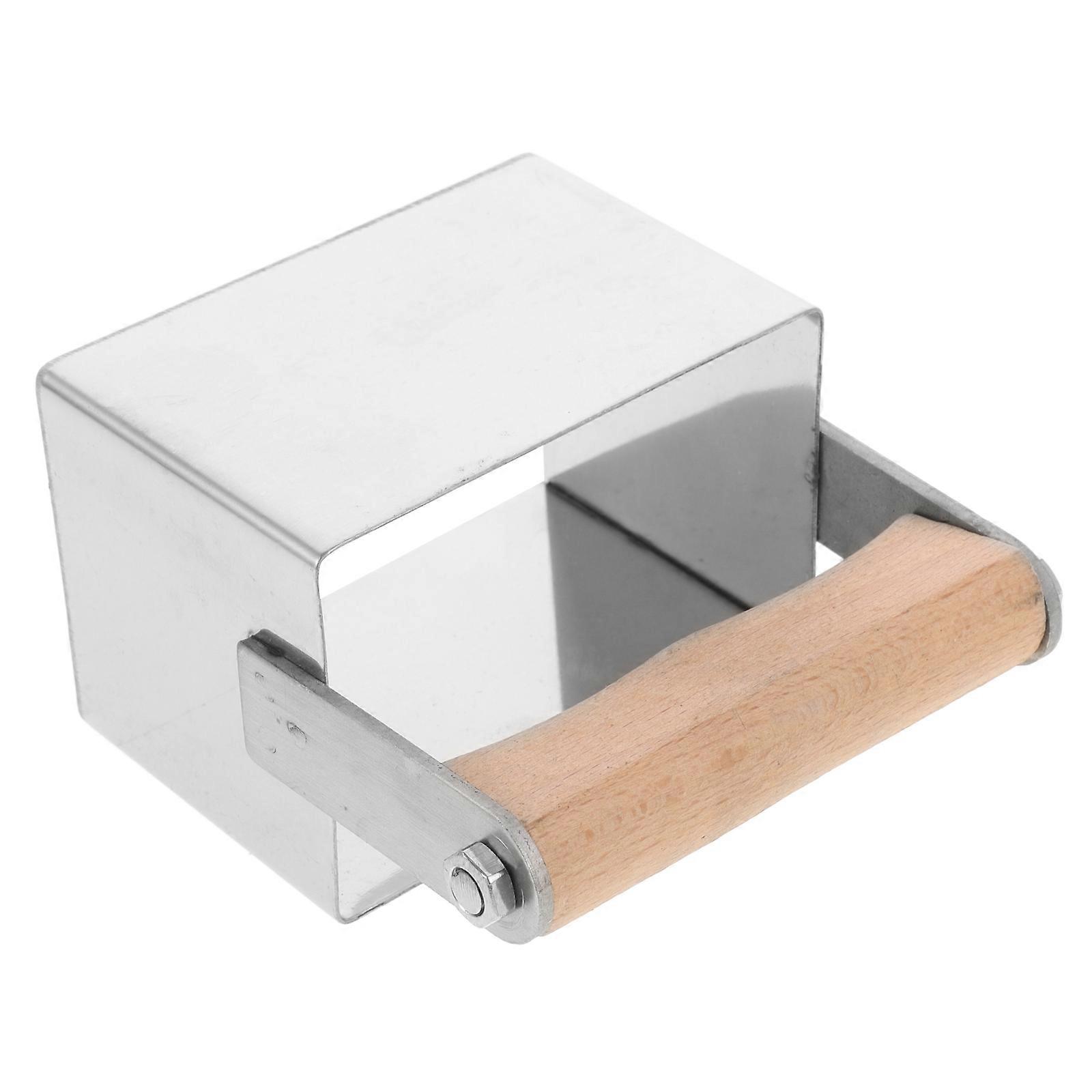 Stainless Steel Honey Cutter Tool with Wood Handle for School Use Silver 11.5 Inch Rectangular Design