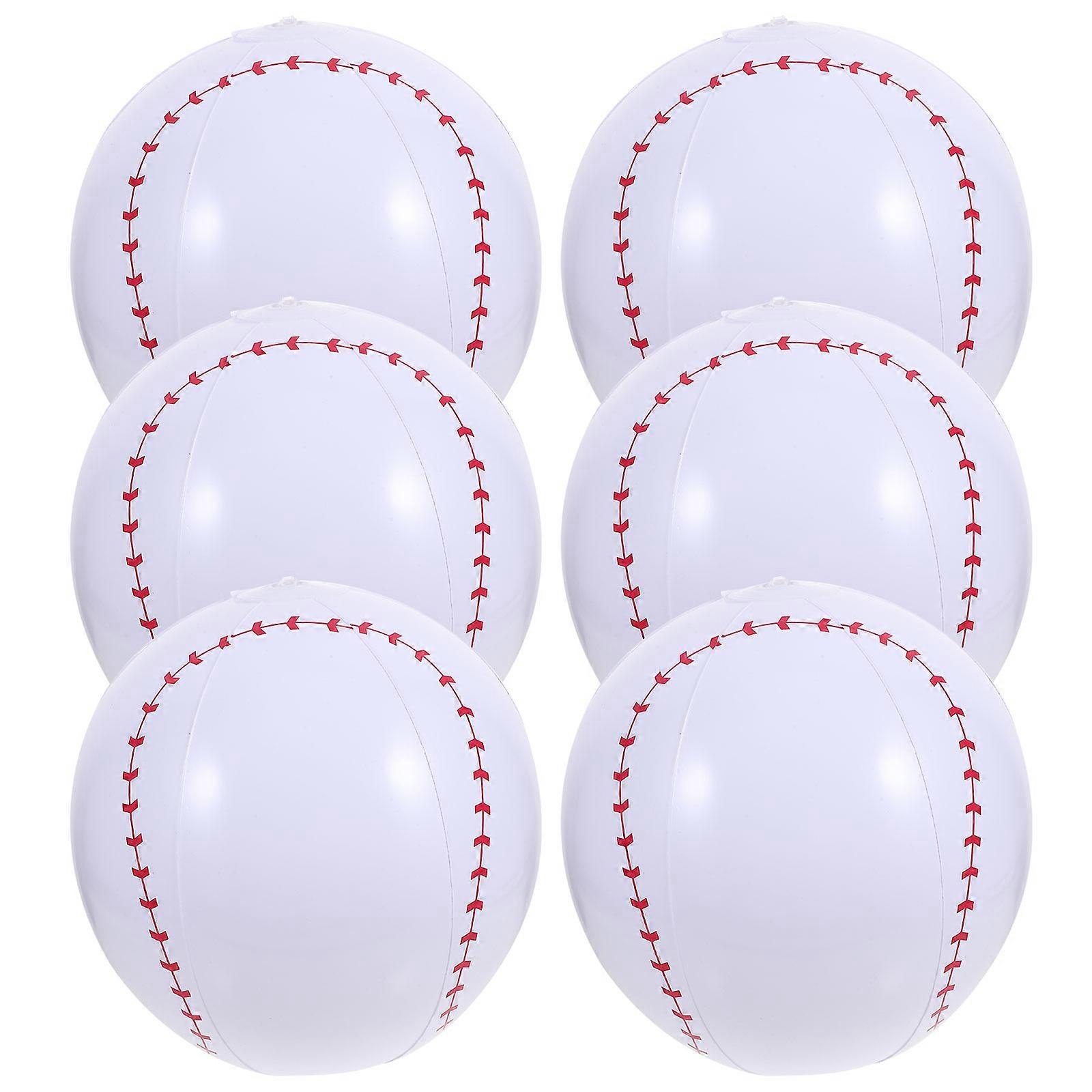Inflatable Beach Ball for Playing Made of PVC Plastic White Color Lightweight Design 1 Set
