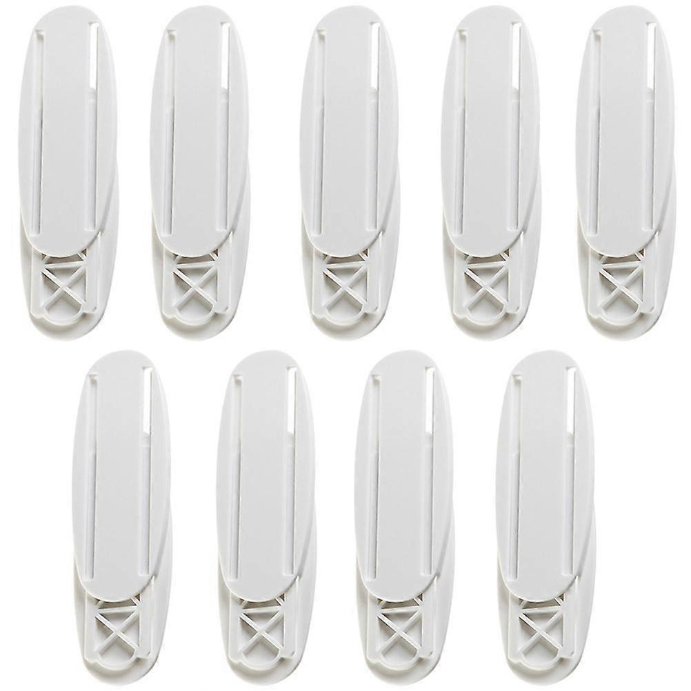 9 Pairs of Punch-free Socket Holder Wall-mounted Cable Patch Panel Stand