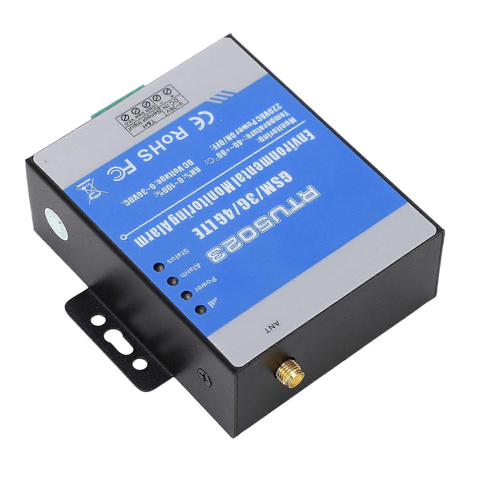 RTU5023 Temperature Humidity Alarm GSM 3G 4G Wireless SMS Alert Power Outage Failure Alarm Environmental Monitor AC 100‑240V 4GL-E EU Plug 