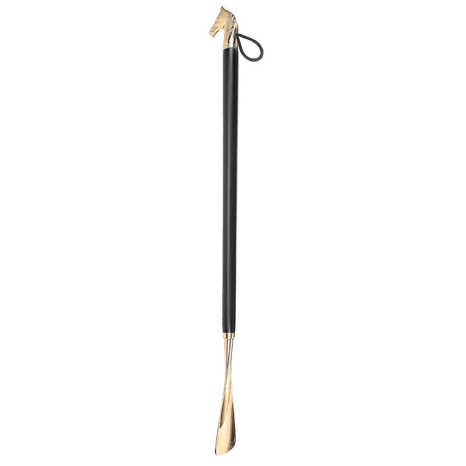 Shoe Horn For Children Reduces Bending Simple Structure Gift Giving 56x5cm Black 1Set