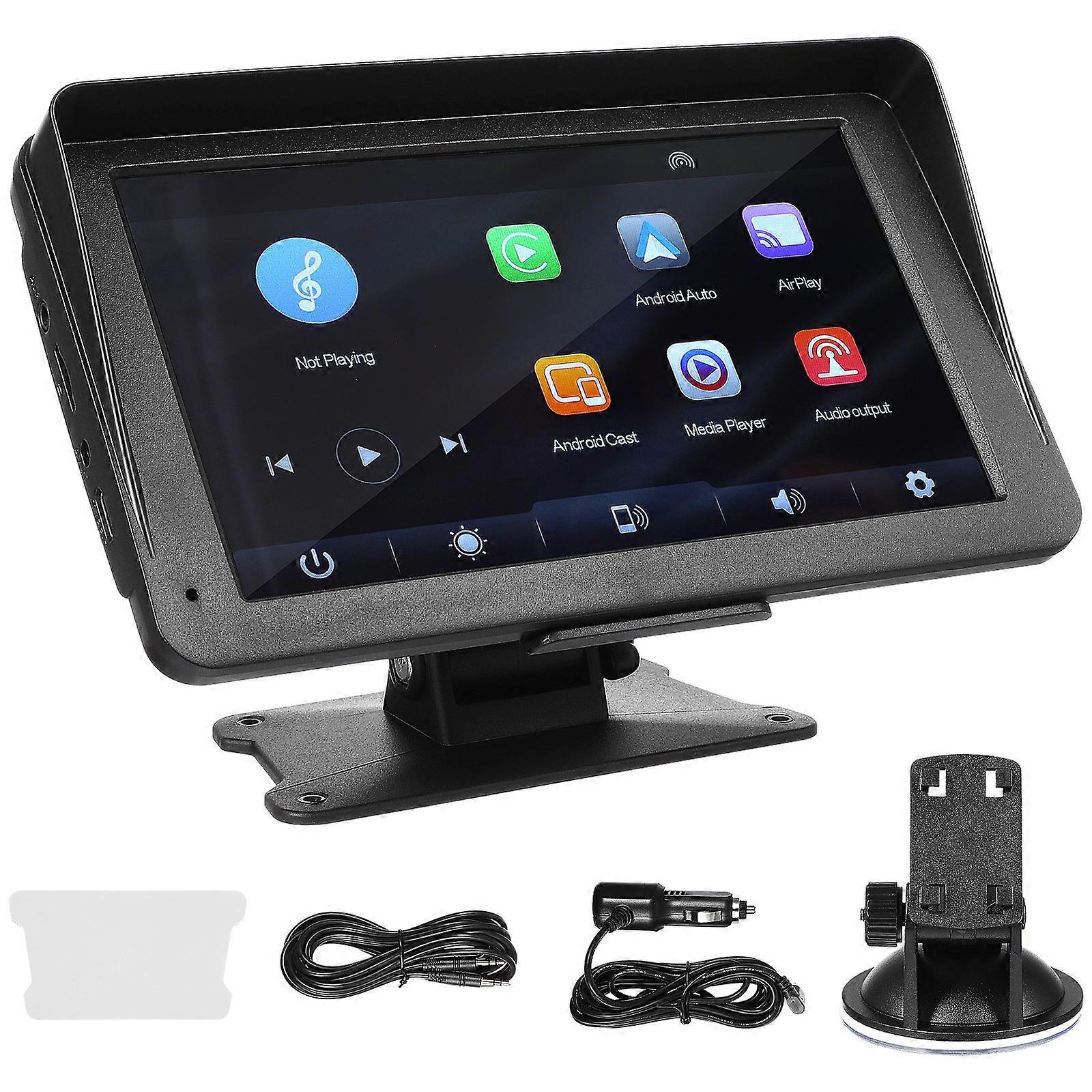 Car Media Player Featuring Touch Screen Control And Auto Compatibility Suitable For Car Usage With Black Color 1 Set