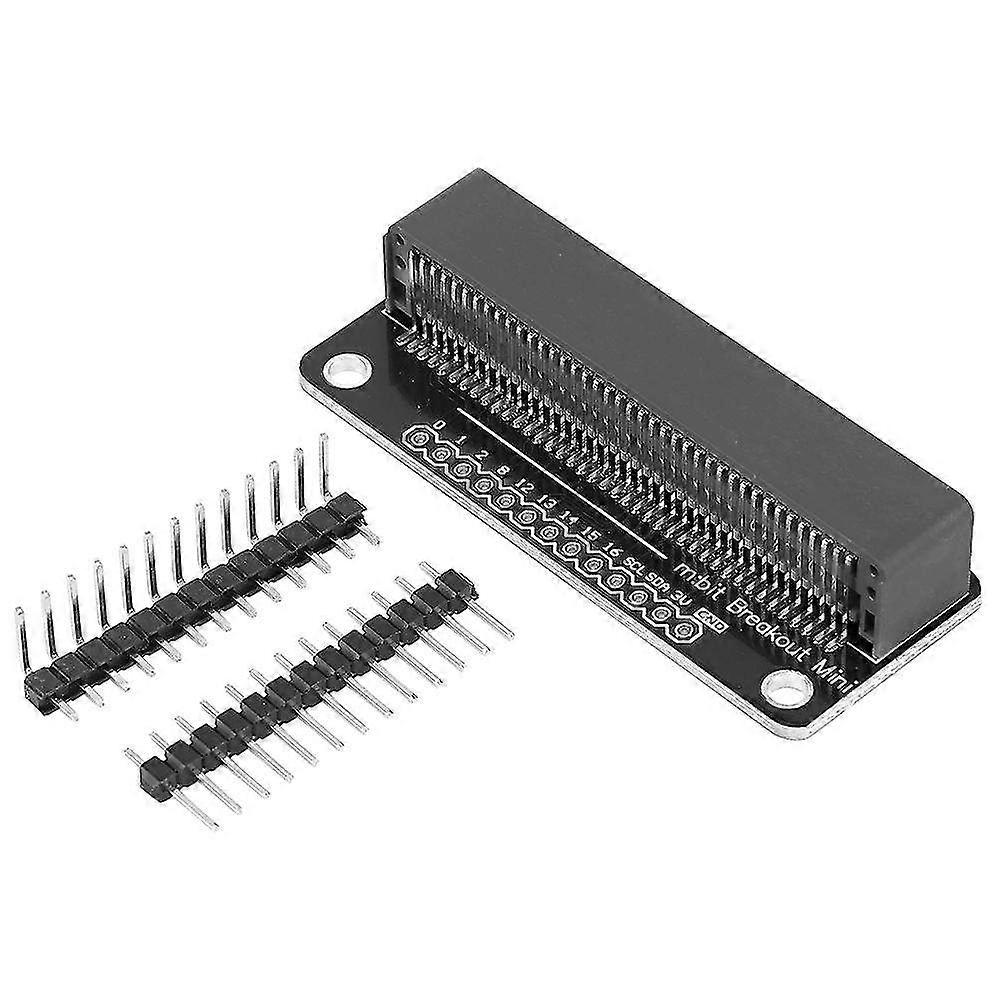 Black Extension Board with Gold Plated MINI/Micro:bit Components - 2.54mm Pin Adapter for Electronics Projects & Robotics