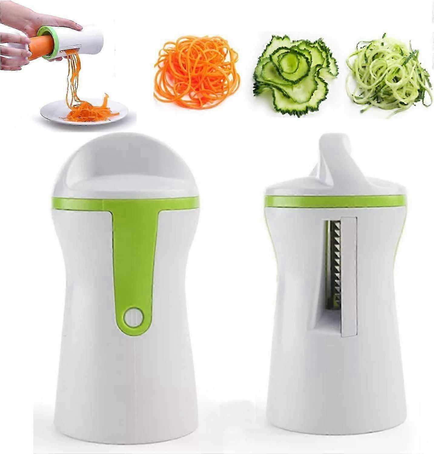 Manual Spiralizer Vegetable Cutter & Pasta Slicer - Spiral Slicer for Zucchini, Carrot, Cucumber & Tagliatelle Noodles