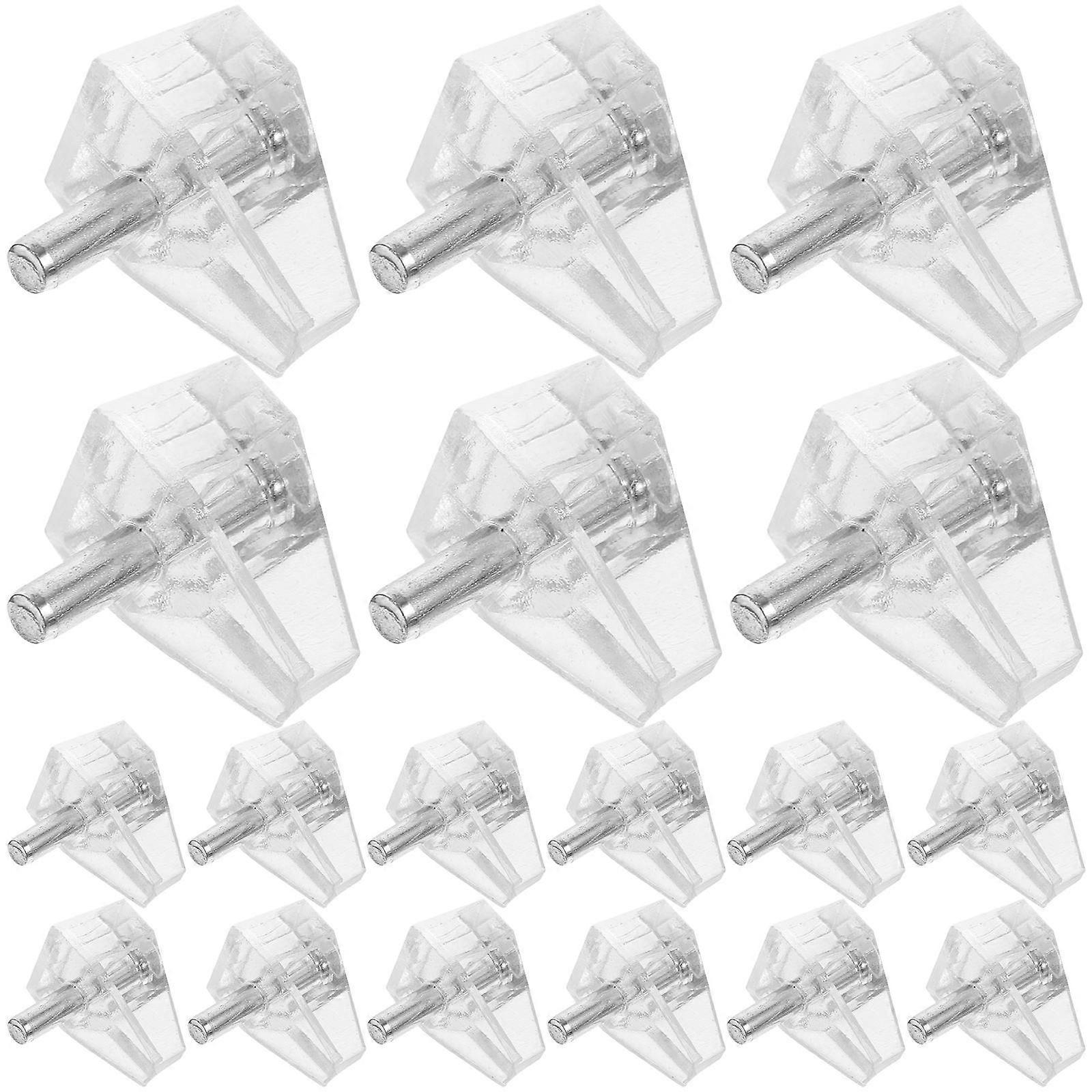 Plastic Shelf Support Pegs 100pcs Cabinet Brackets for Easy Installation Stable Support for Bookshelves Wardrobes