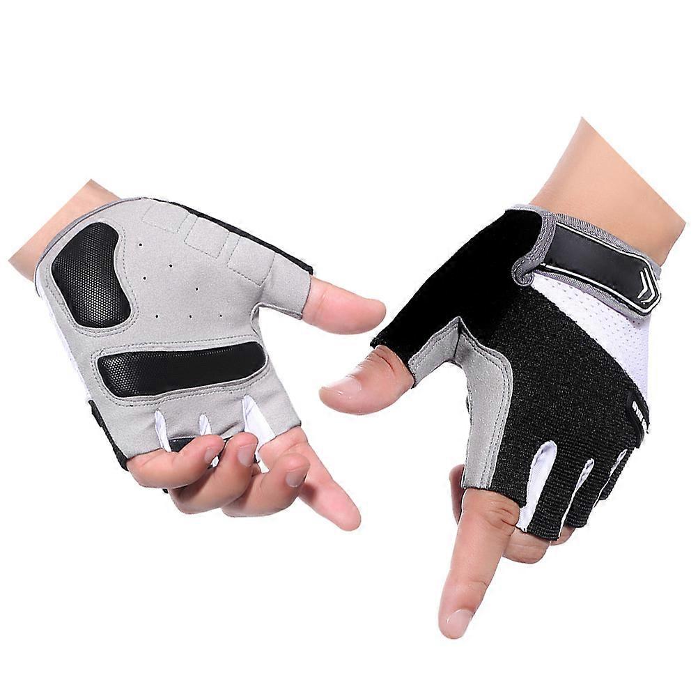 Black Fingerless Cycling Gloves for Bike Riding and Sports Activities Made of Elastic Fabric Size XL