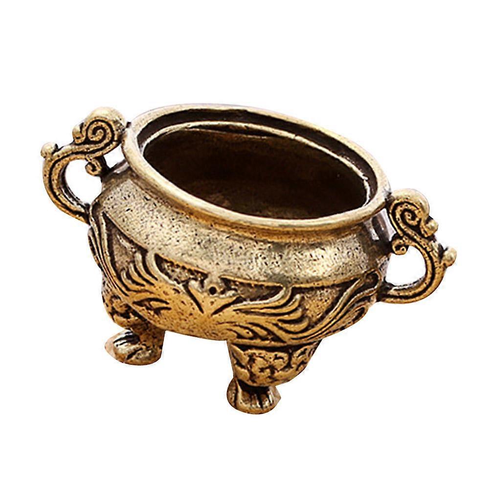 Queimador de incenso de latão para decoração com estilo retrô adequado para uso doméstico