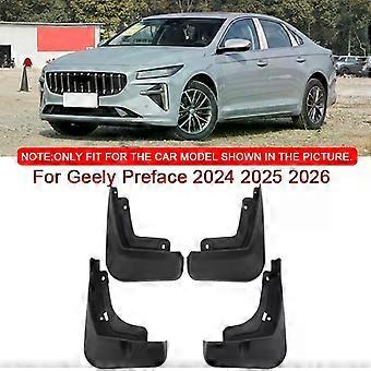 For Geely Preface 2024 2025 2026 Car Styling ABS Car Mud Flaps Splash Guard Mudguards MudFlaps Front Rear Fender Auto Accessory-xj