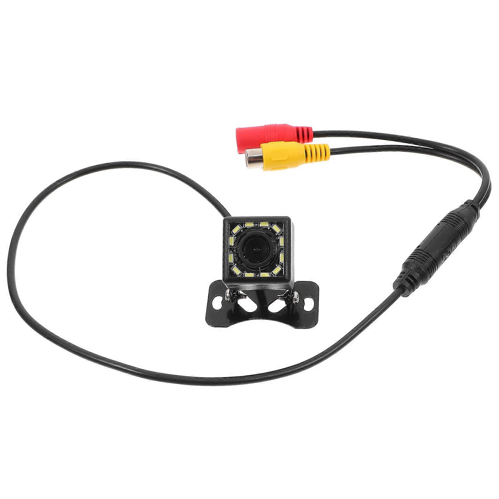 Vehicle Reverse Camera 1Pack Night Assistance Square High-Definition Lens Black