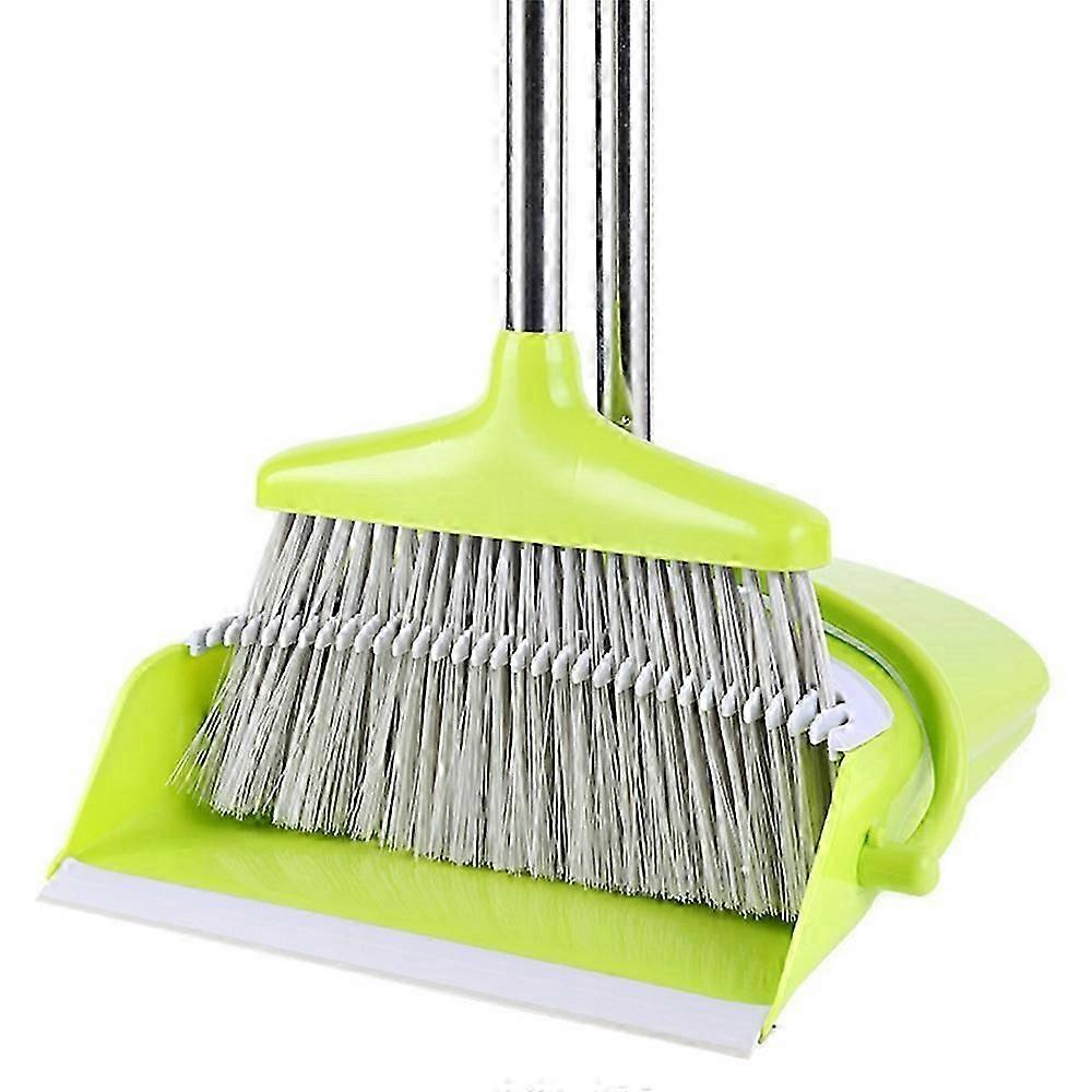 Type C 6-Section Handle Broom and Dustpan Set for Home Kitchen Office