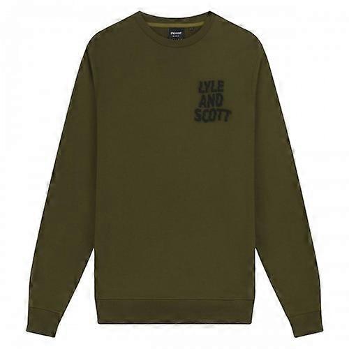 Lyle & Scott Mens Ripple Logo Crew Neck Sweatshirt