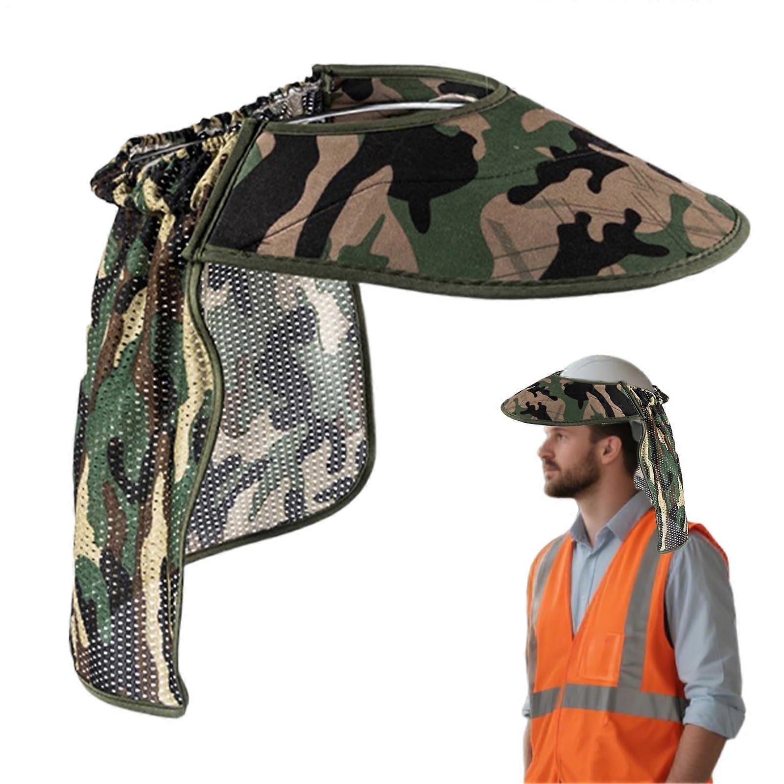 Hard helmet neck shield – adjustable UV protection, design Breathable, durable safety visor