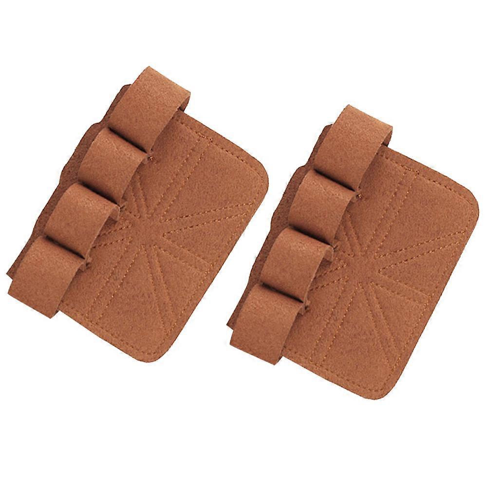 Brown Microfiber Gym Workout Gloves with Open Design for Palm Protection and Breathability 1 Pair