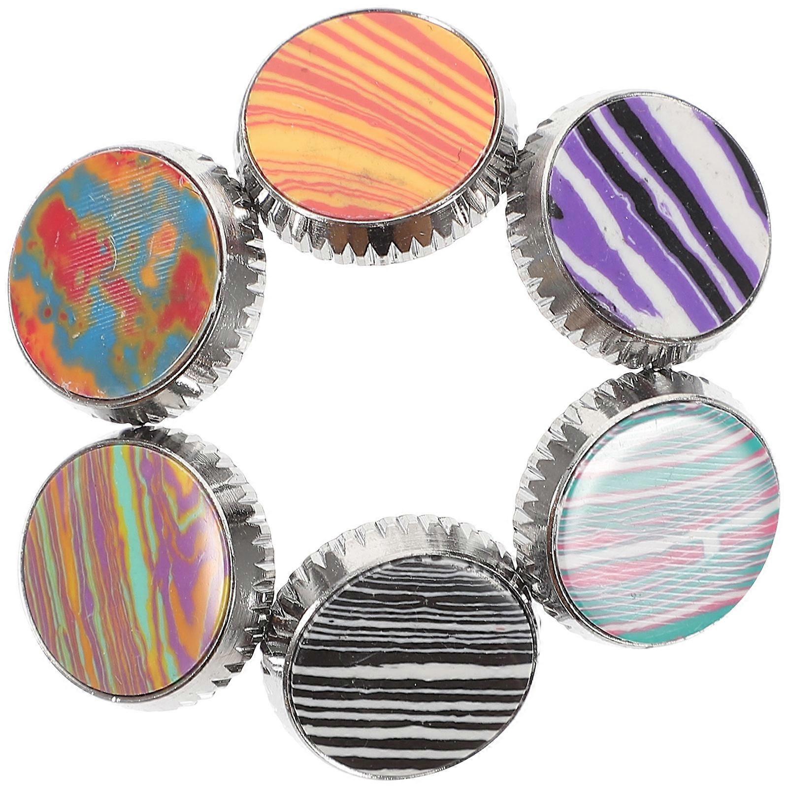 Natural Stone Trumpet Key Buttons, Beautiful Texture and Hand Polished Finish