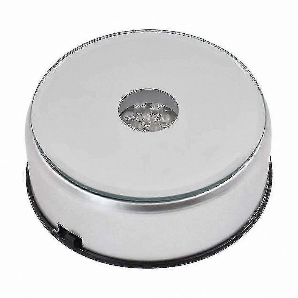 Display Turntable For Crystals Glass Art,led Colored Rotating Crystal Display Stand With Usb Cable