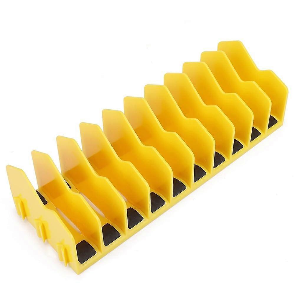 Pliers Organizer Rack, Pliers/Organizer Rack with 10 Compartments and NonSlip Rubber Base, Keeps Pliers Neatly Organized in the Drawer