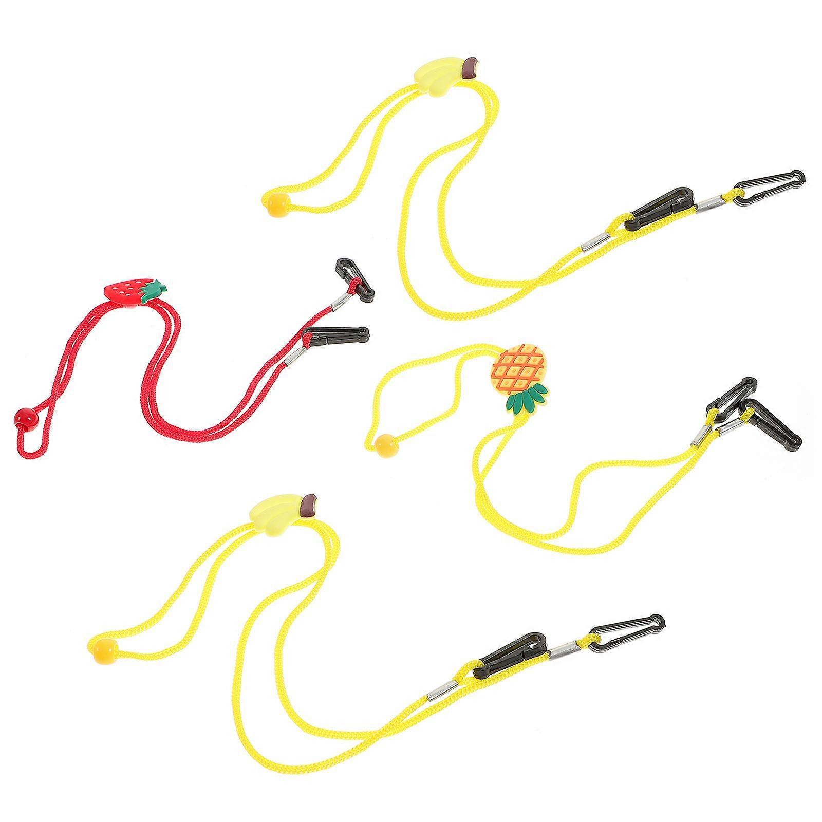Kids Neck Lanyard 4Pcs Assorted Color Mask Holder Ropes Prevent Falling Off Anti-Lost Function