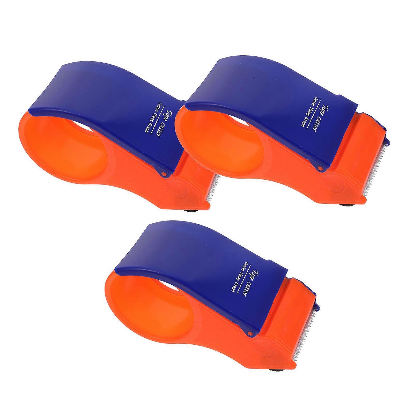 Sticky Tape Packing Tape Dispenser 3Pack Supermarket Occasion 6CM Rectangular Shape Packaging Cutting Solution