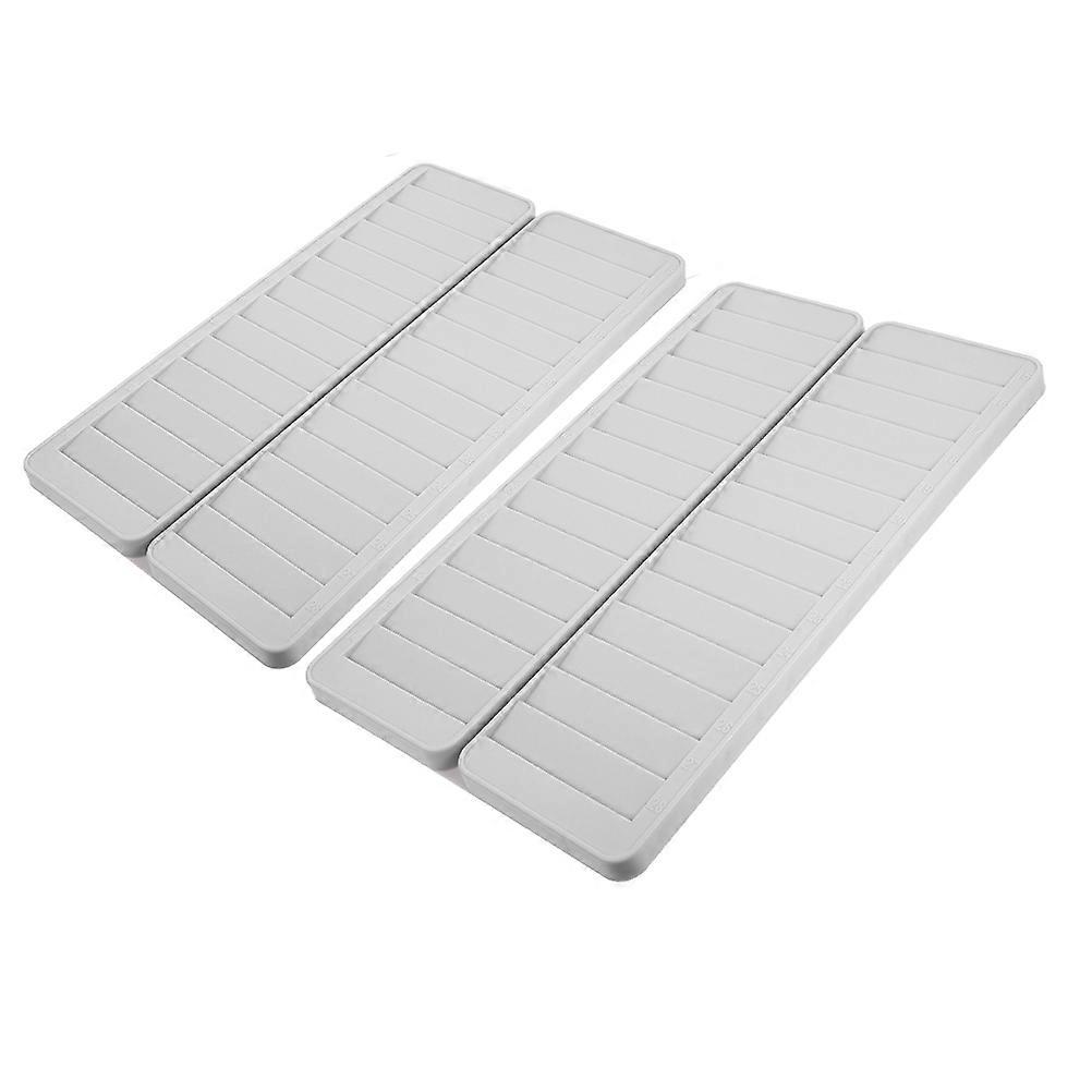 Rectangular Labels Holder Organizer 2Pcs Attendance Cards Storage Shelf Ideal For Hotel Magnetic Cards And Membership Cards Plastic
