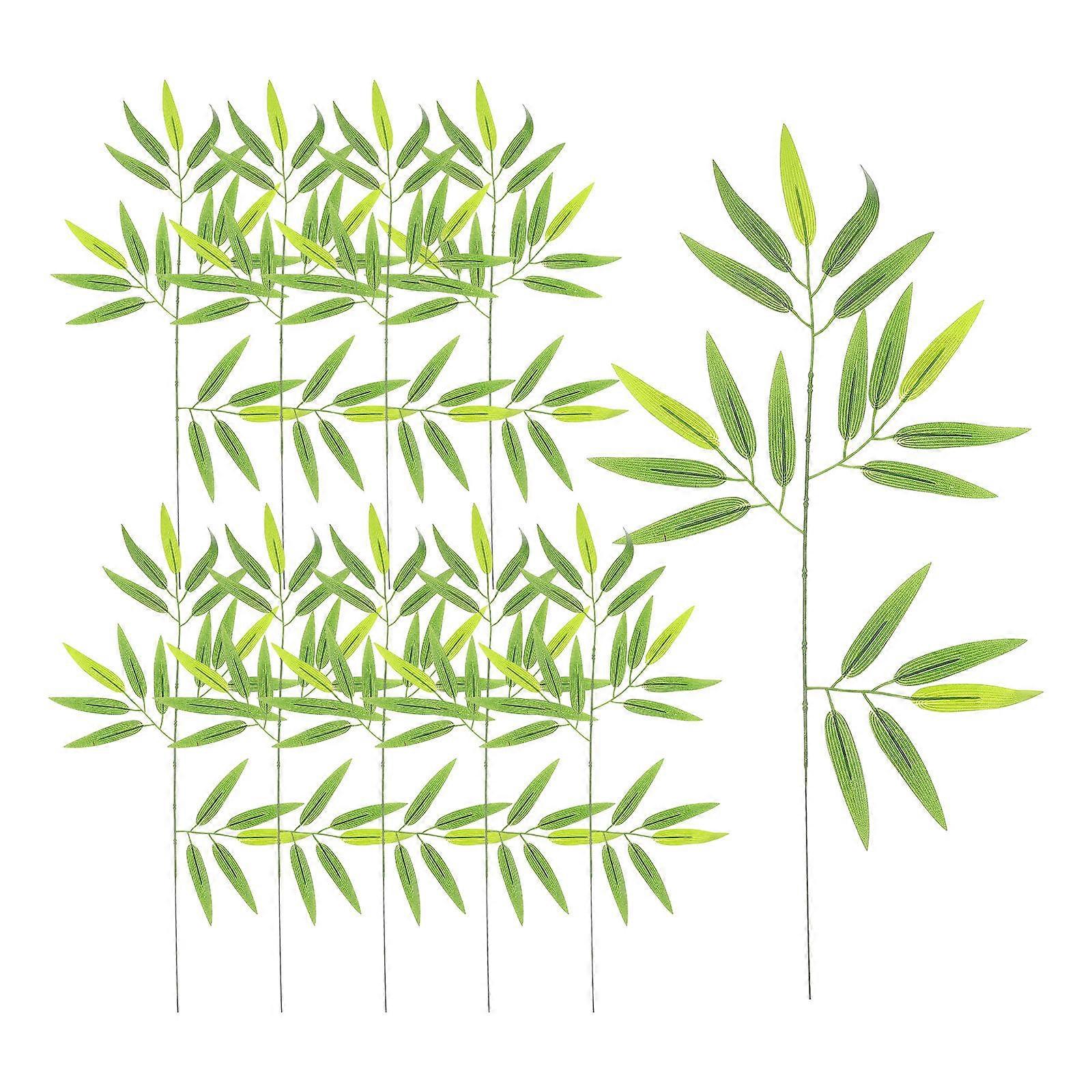 Artificial Leaf Sushi Tray Decor for Decoration 10Pcs Green Cloth