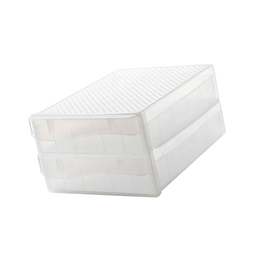 Refrigerator Egg Container With 60 Grids Capacity For Household Users In Home Kitchen Clear Transparent Style Easy Visibility 1Set