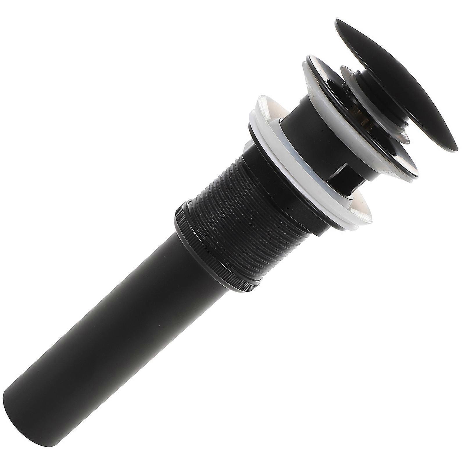 Black Copper Pop Up Drain Stopper For Bathroom Sink Lavatory Sink Prevents Rust In 1Pack