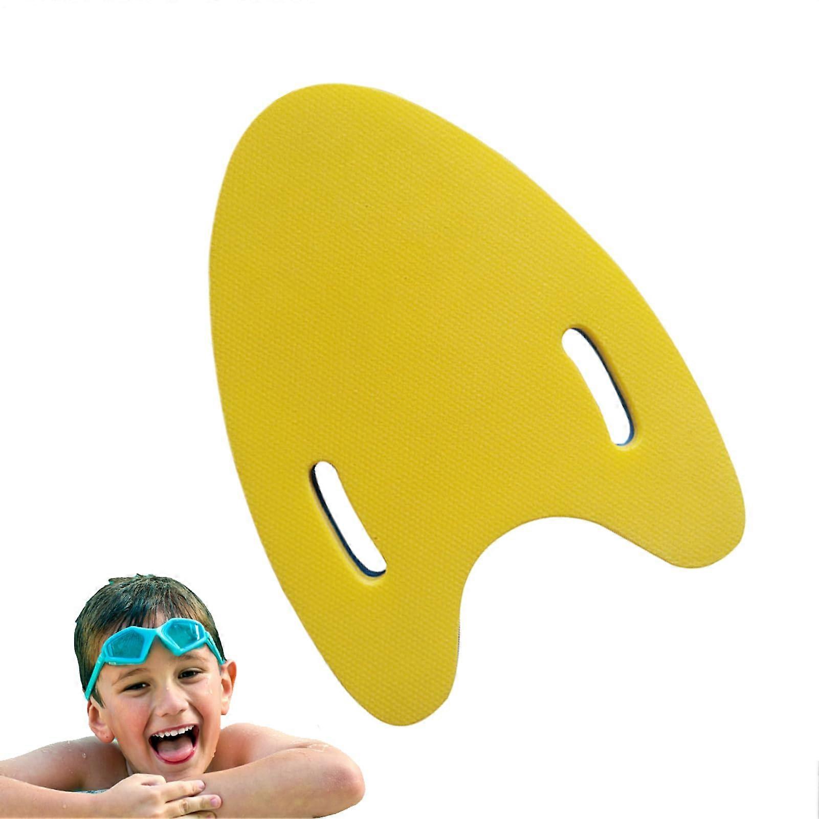 Kickboard Swimming Training Aid For Kids Portable Swim Board For Adults And Teens Pool And Beach Use Blue And Yellow