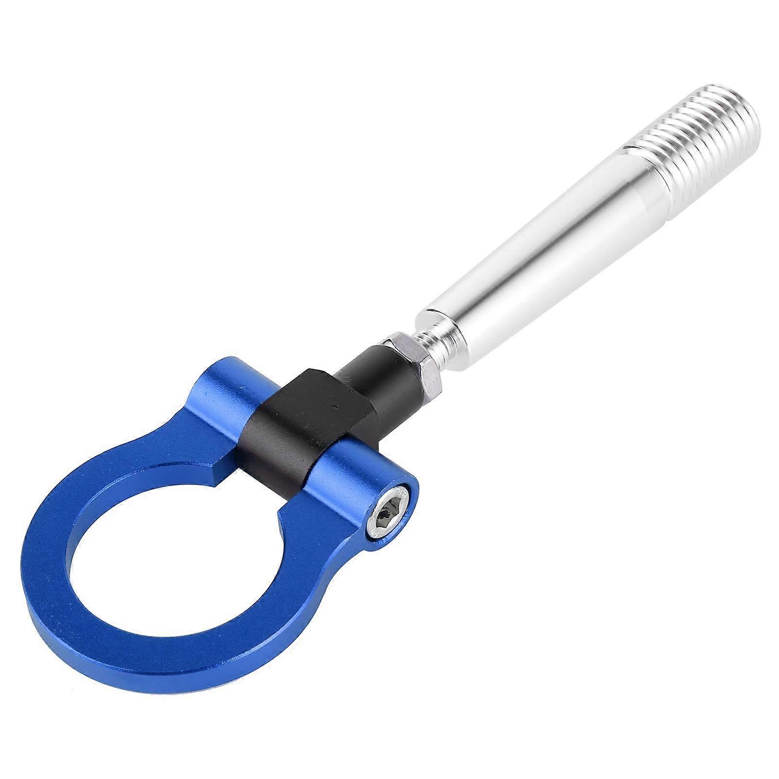 Car Towing Hook, Front and Rear Tow Hook for JDM Models, Screw Ring Compatibility for FX35, FX45, FX50, QX70 - Blue