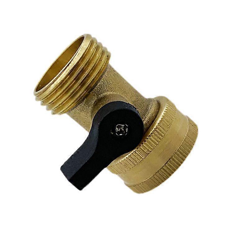 Garden Hose Quick Connector with Shut-Off Valve, 3/4" Quick Connect Fittings with Ball Valve, Easy Connect and Release Adapters