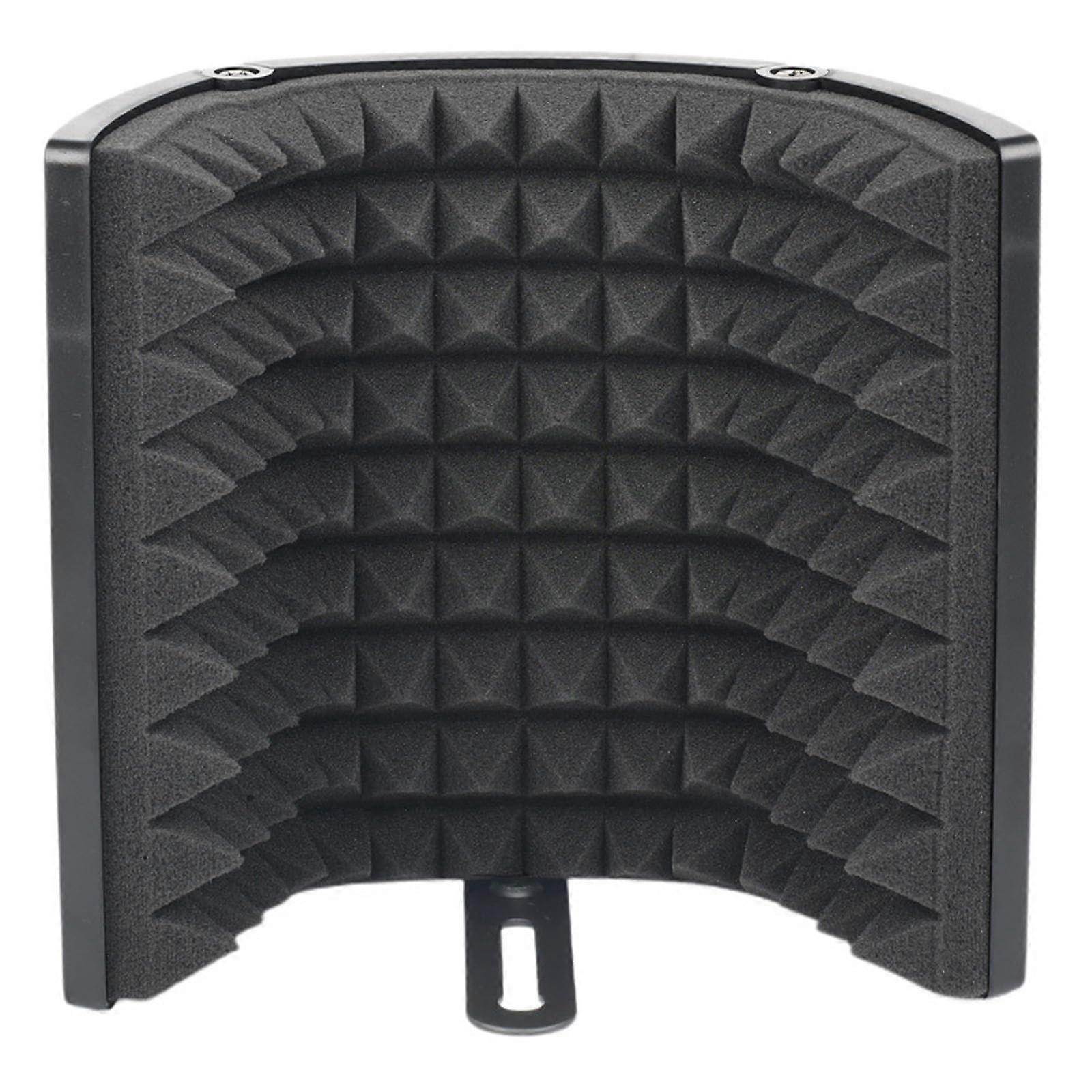 Adjustable Microphone Isolation Shield For Condenser Microphones Sound-Absorbing Foam Reflector For Studio Recording