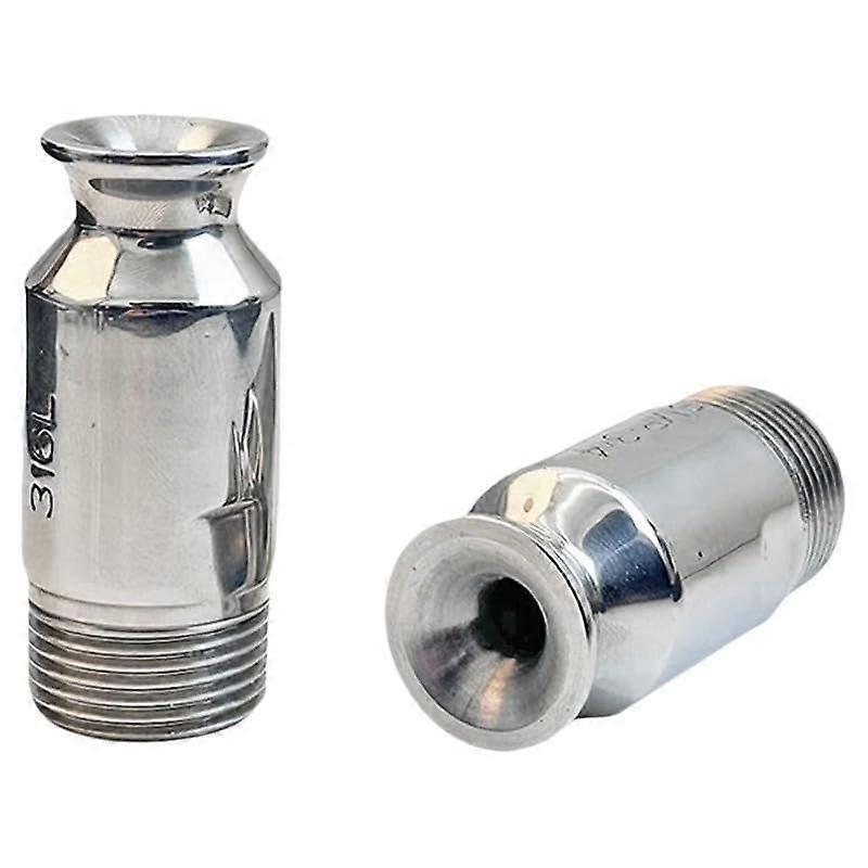 Stainless Steel 316L SMP Nozzle, Anti-Clog, High Throughput, Solid Cone, Desulfurization and Dust Separation, 3/8-2 in