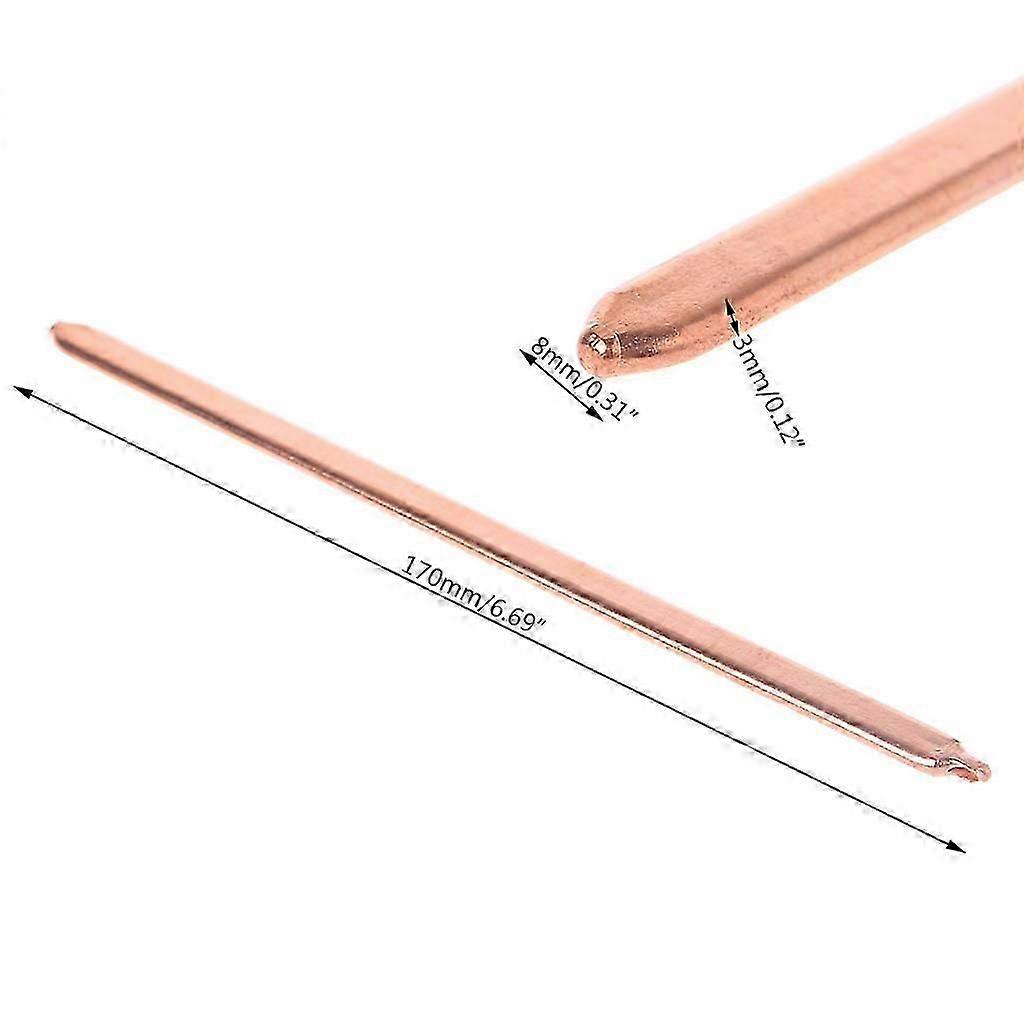 8x3x170mm Notebook Computer Thermal Conductive Copper Tube CPU Flat Heat Pipe