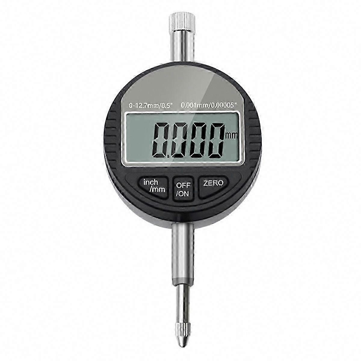 DTI Digital Dial Indicator 0.001mm Resolution, 0-12.7mm/0-0.5 Inch Range, Electronic Dial Test Indicator Gauge