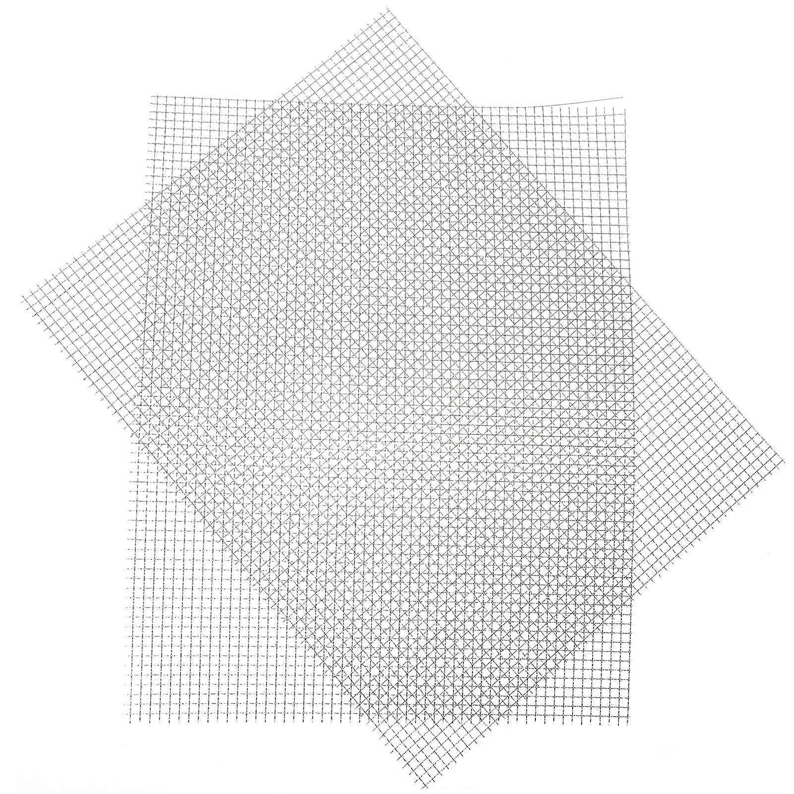Écran en métal maille maille écran domestique Évent domestique en acier inoxydable argenté pour la prévention des débris 2Set