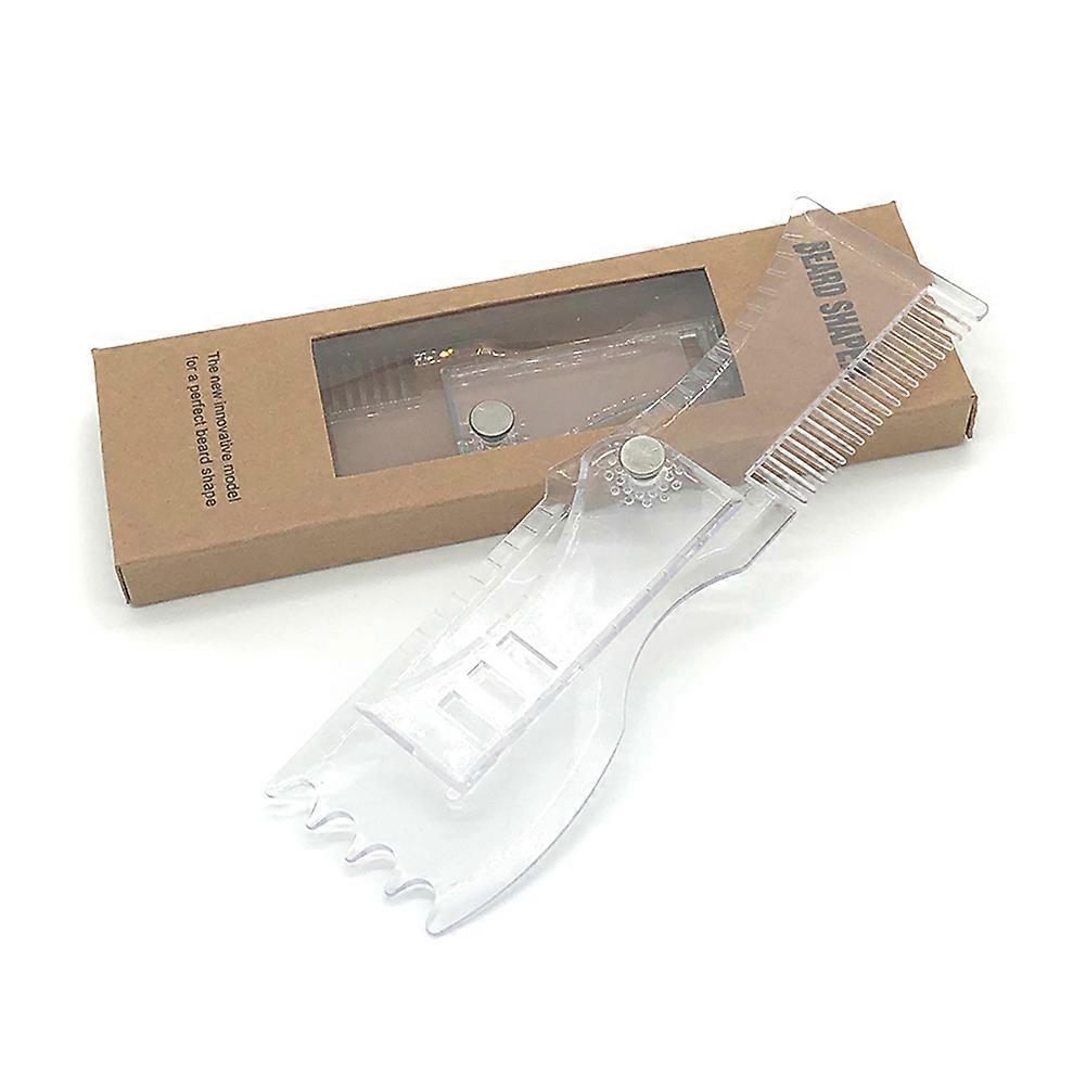 Rotatable Beard Shaper Stencil Comb Trimming Styling Template Comb Barber Tool
