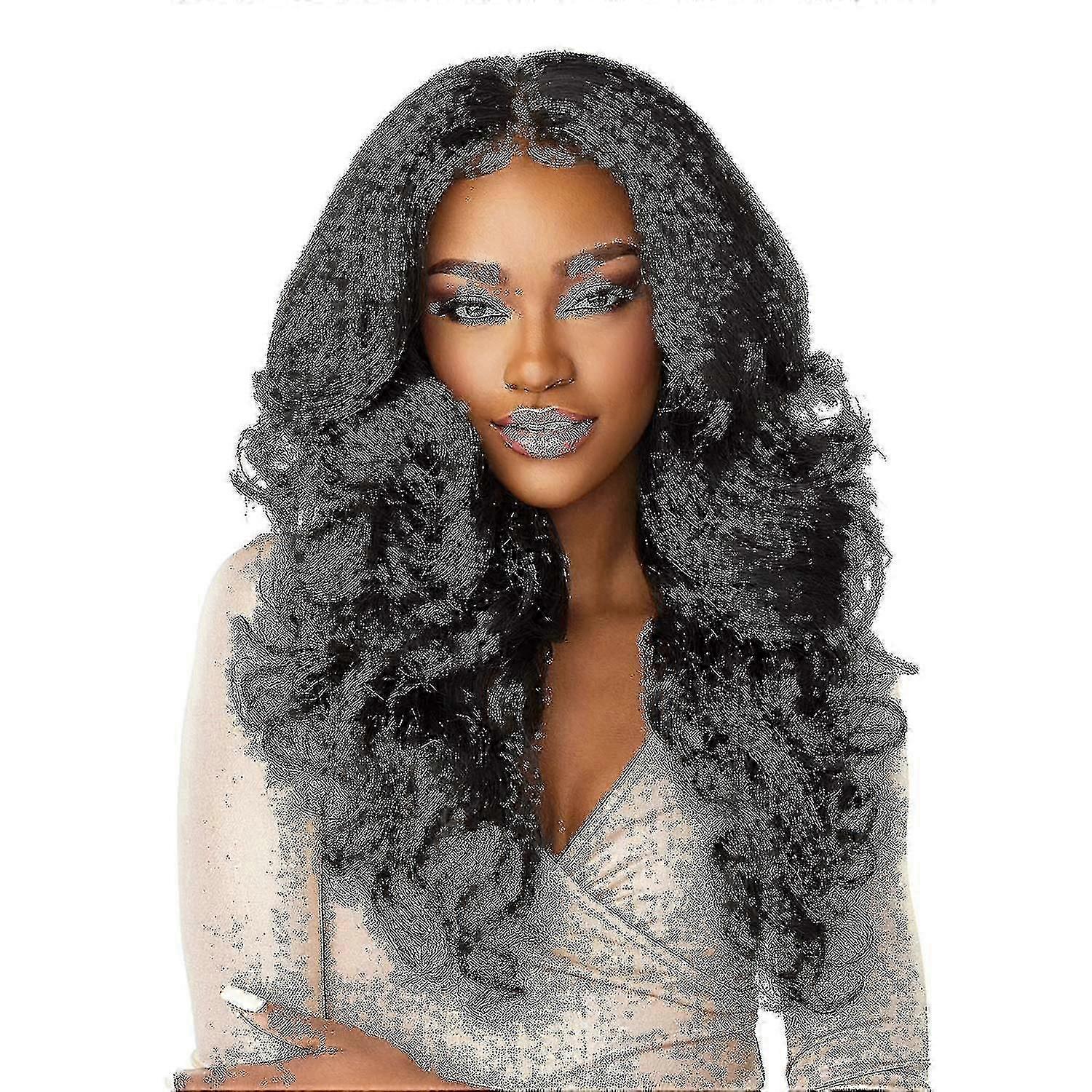 2024 Synthetic Lace Wig - (Dark Brown)