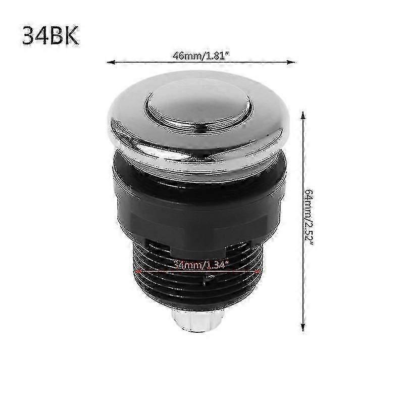 Air Pressure Switch Push Button for Bathtub Garbage Disposal and Whirlpool Units