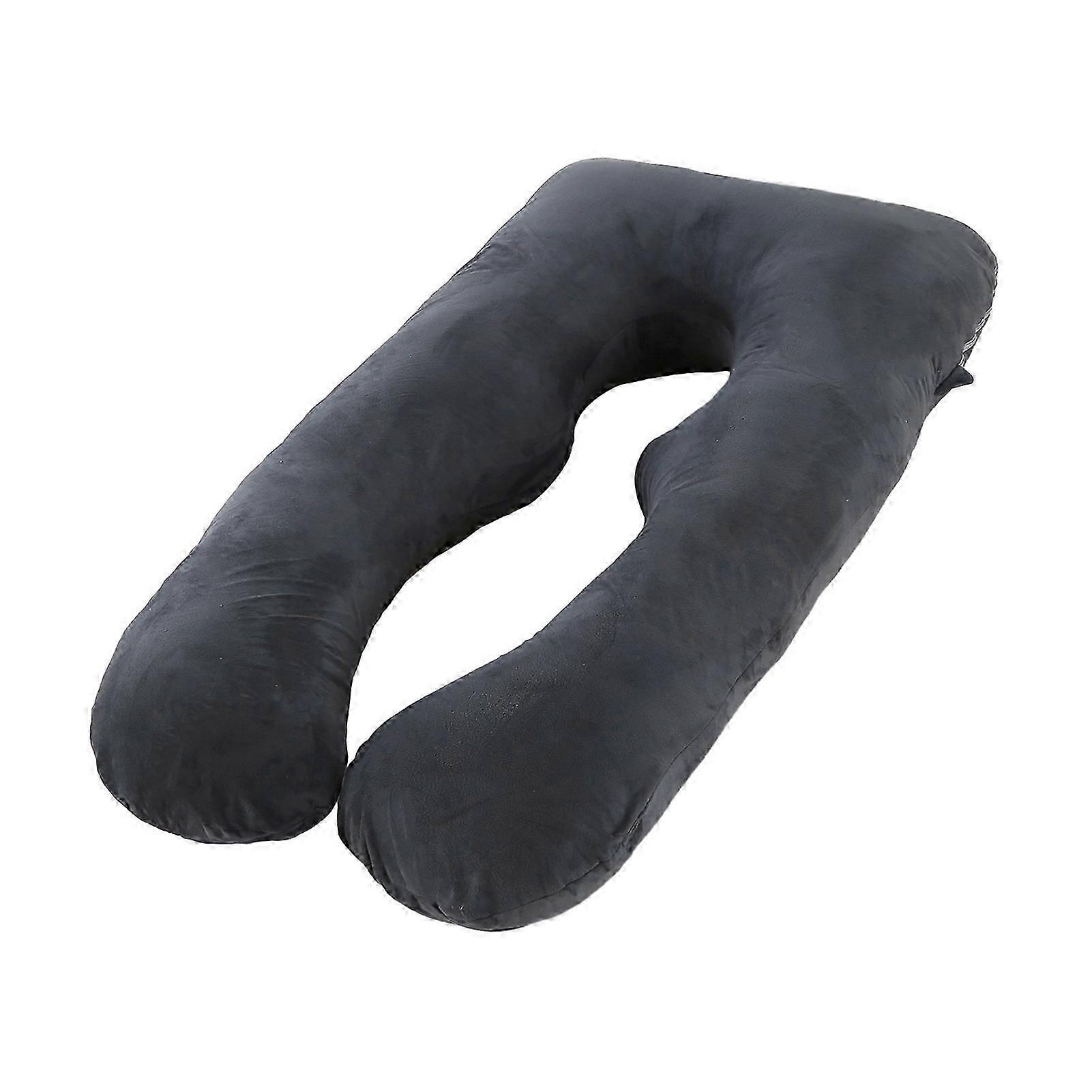 Full Body U-Shaped Pillow Crystals Velvets Pillowcase Breathable Zipper Pillow Case for Sofa Pillow