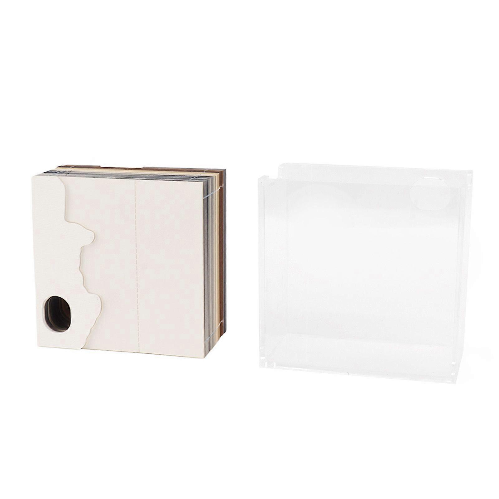 3D Memo Pad Exquisite Innovative Hand Crafted Tearable 3D Castle Paper Art Model 2025 Weekly Calendar for Sticky Note Desktop Ornament