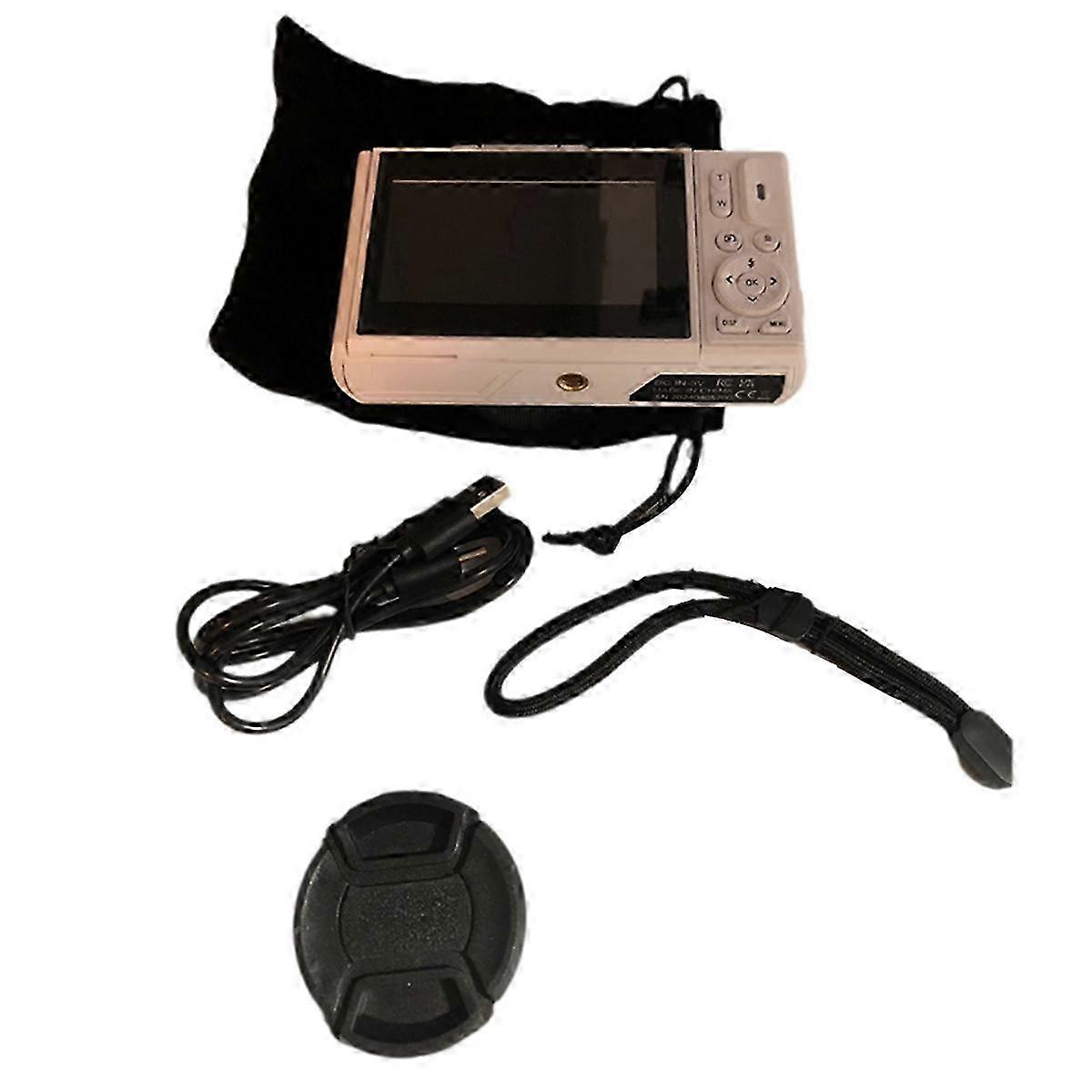 64MP Digital Camera for Photography 4K Video Vlog Camcorder white
