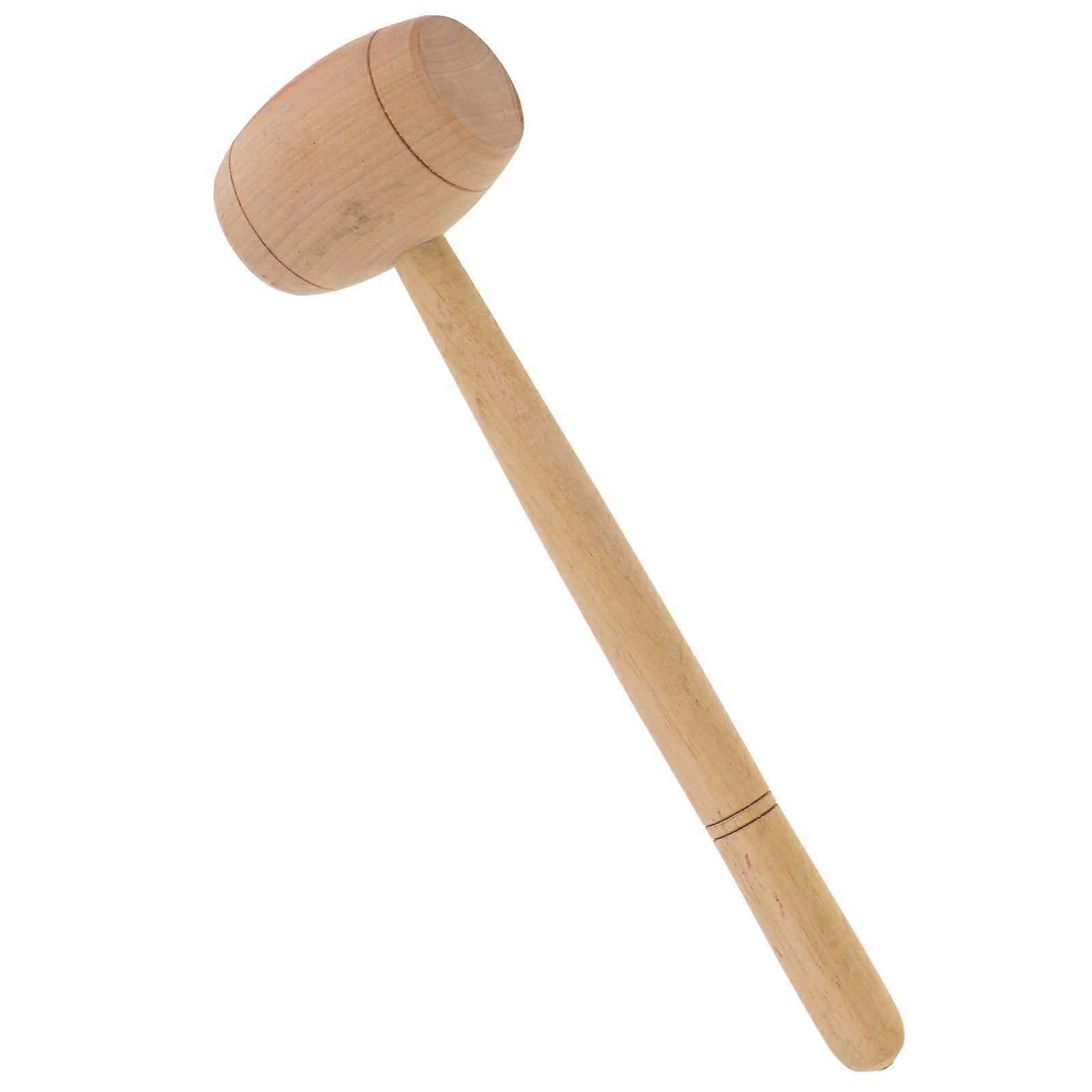 Wood Clay Hammer for DIY Ceramic Art Crafts Tool 1 Set Pottery Clay Hammer