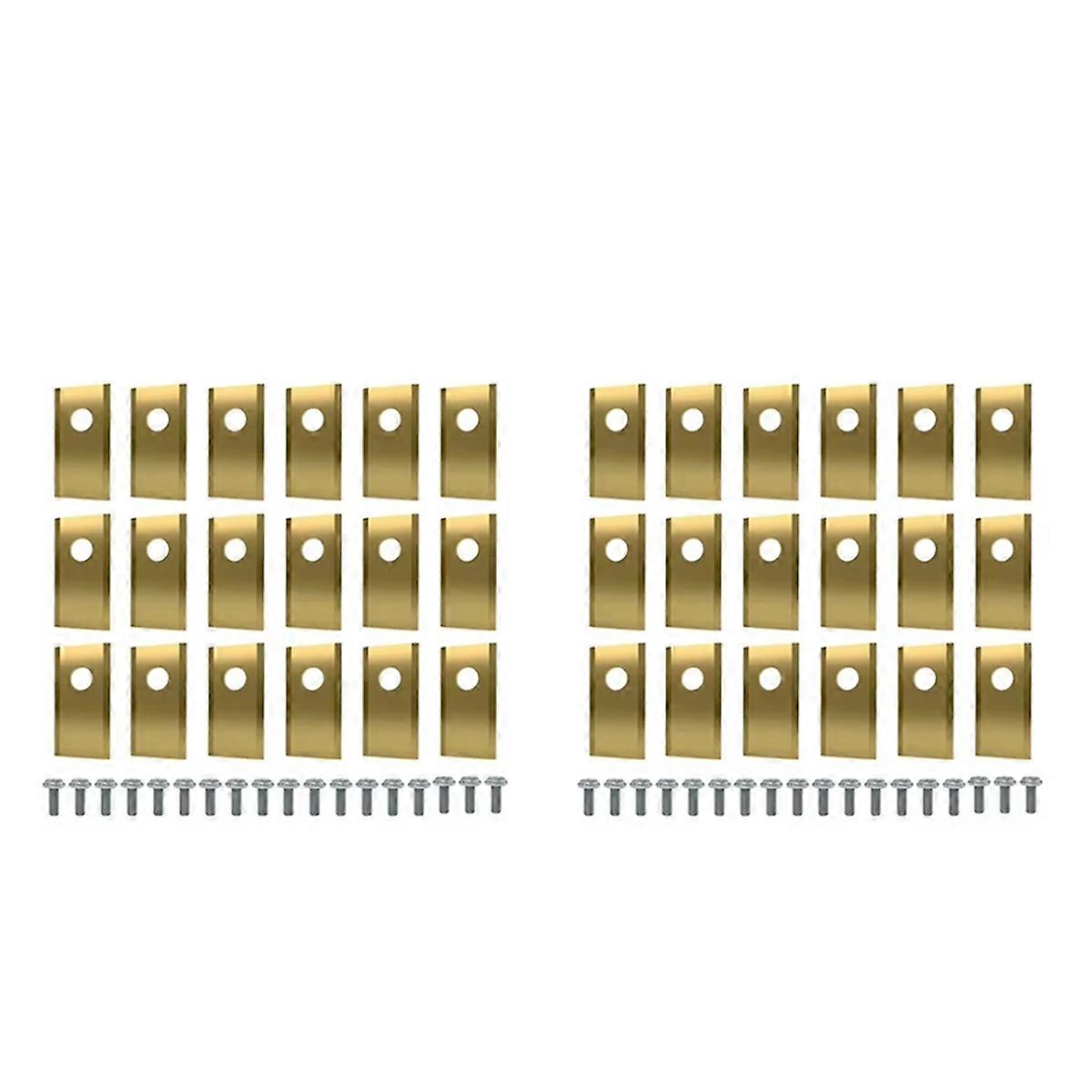 36pcs Stainless Steel Blades Replacement for Landroid Robotic Lawnmower Cutting Blade Set Lawn Mowe