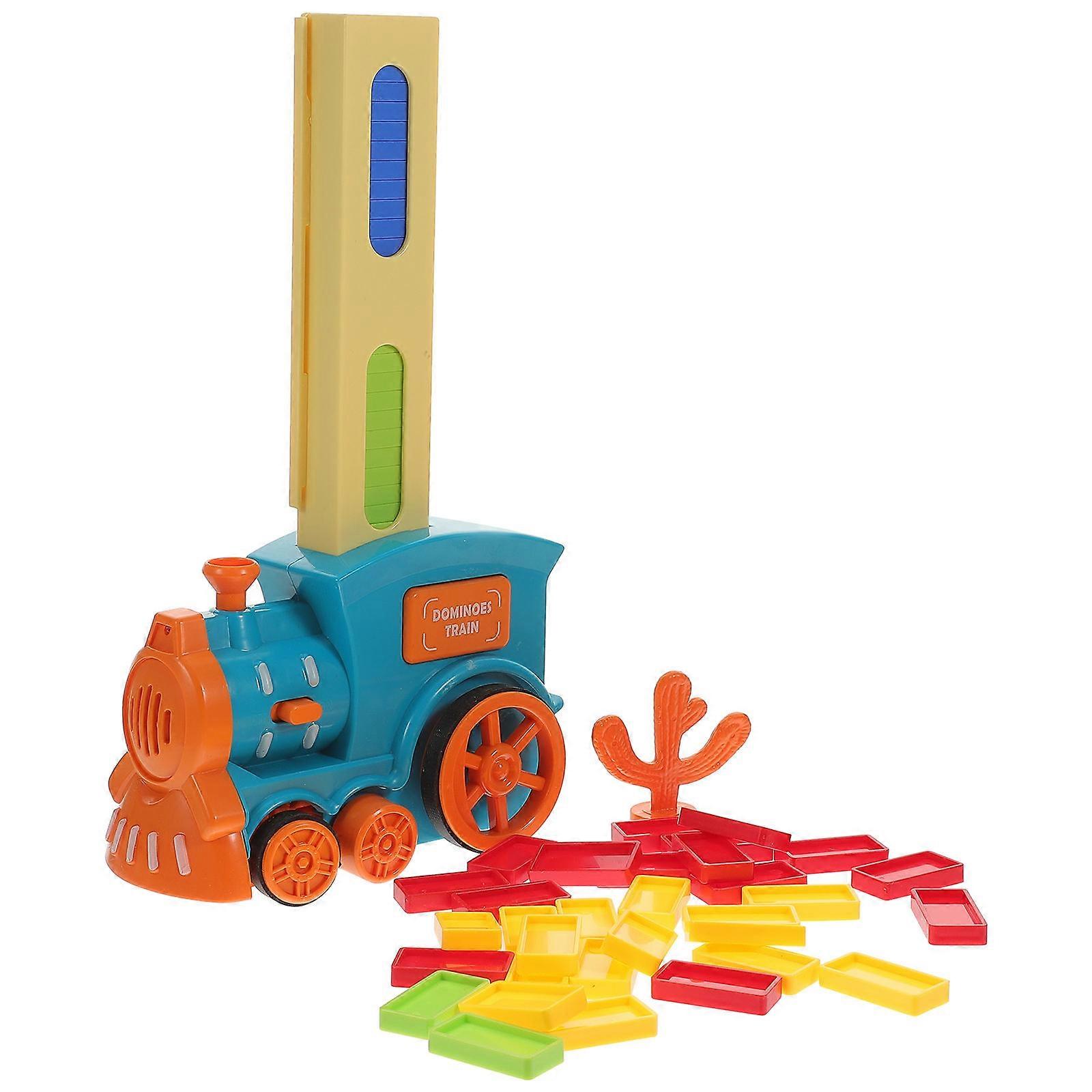 Children Domino Toy Electric Train for Kids Use 1Set Practical Educational