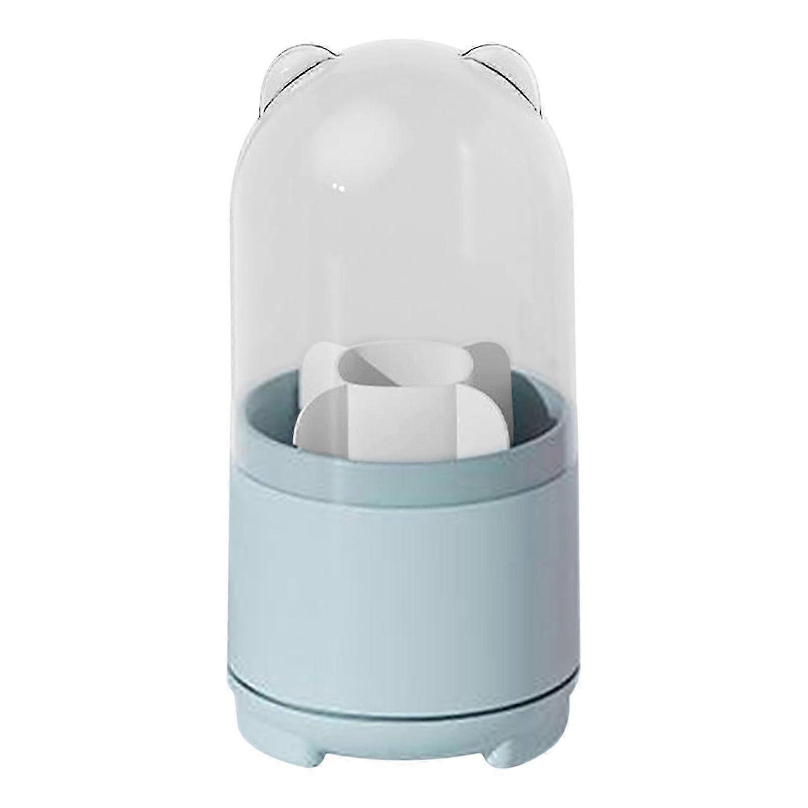 Makeup Brush Holder Dustproof Rotating Brush Organizer Pen Storage Box