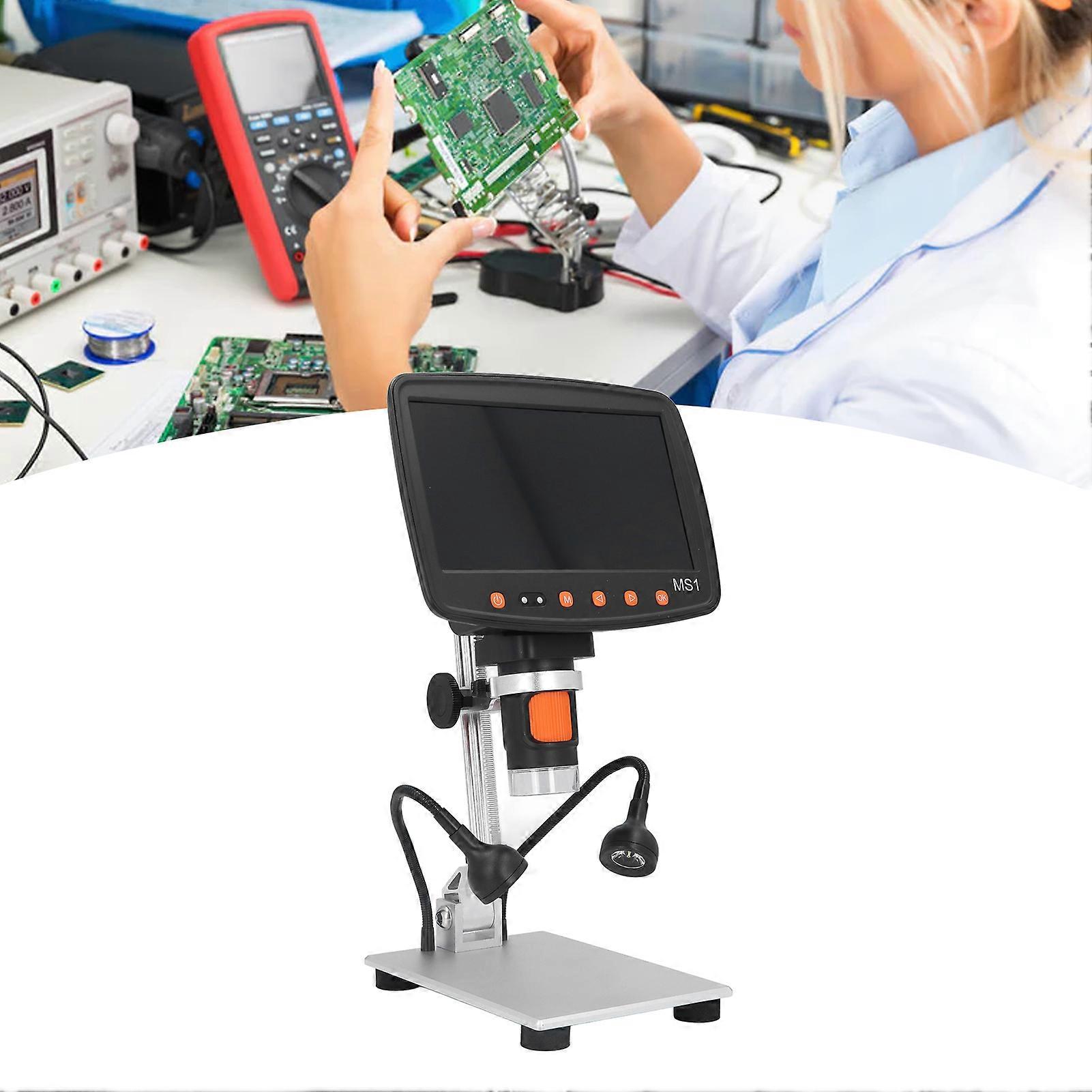 Wireless Infrared Remote Control Microscope Digital Display Portable Microscope with Stand 